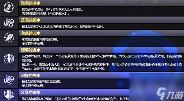 《原神》4.0版本水主技能介绍与圣遗物、武器选择推荐