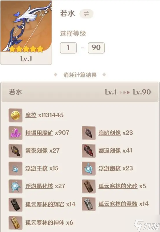 原神若水弓怎么样-若水武器适用及属性分享