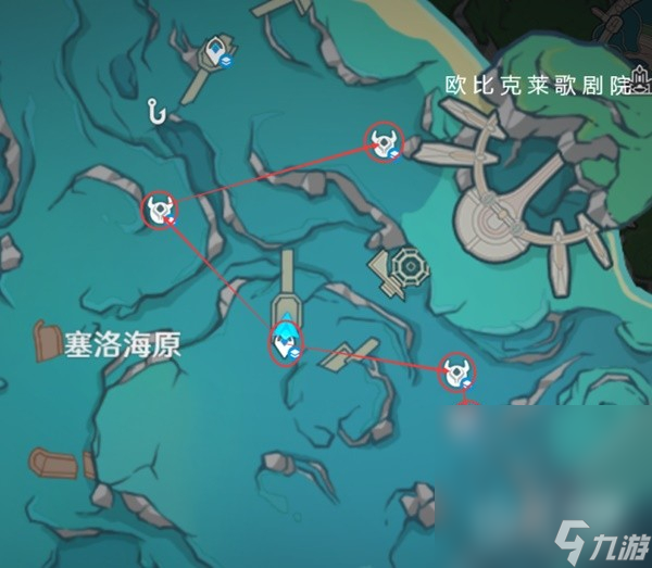 《原神》4.0枫丹特产海露花采集路线一览