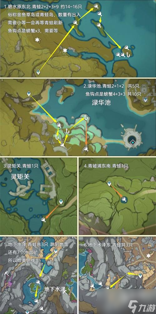 原神青蛙位置分布图