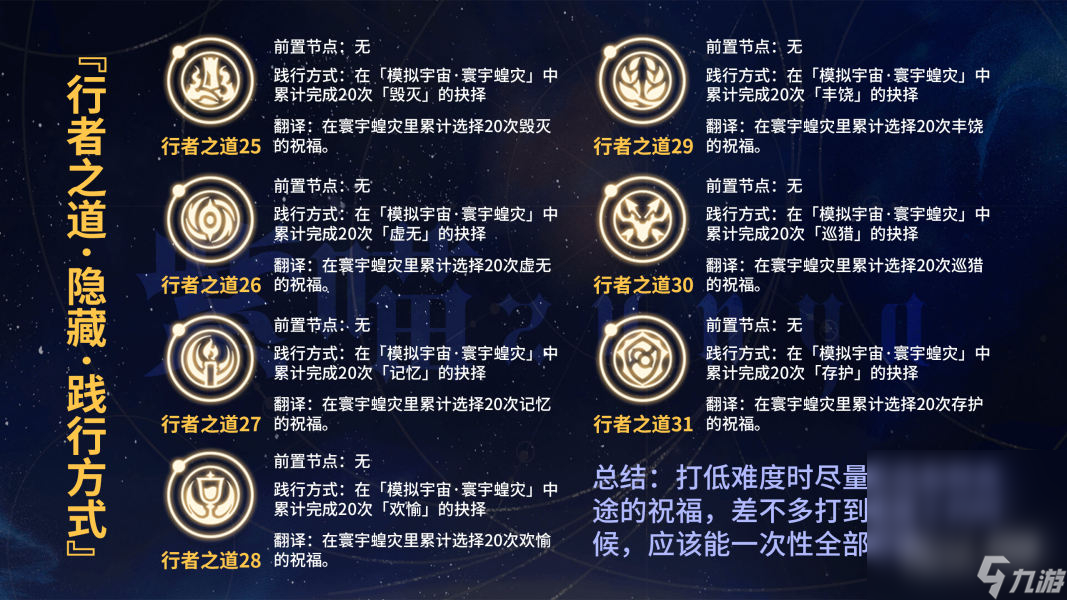 《崩坏星穹铁道》行者之道25～31解锁方法攻略