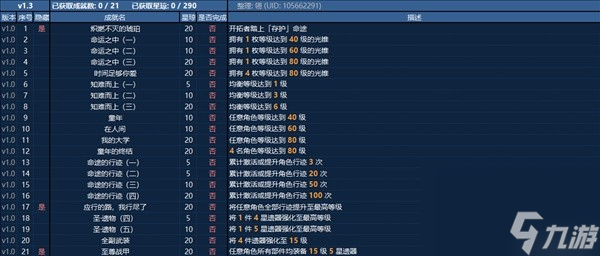 《崩坏星穹铁道》1.3全成就解锁条件整理