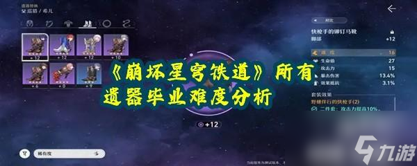 崩坏星穹铁道里的遗器有什么用效果说明