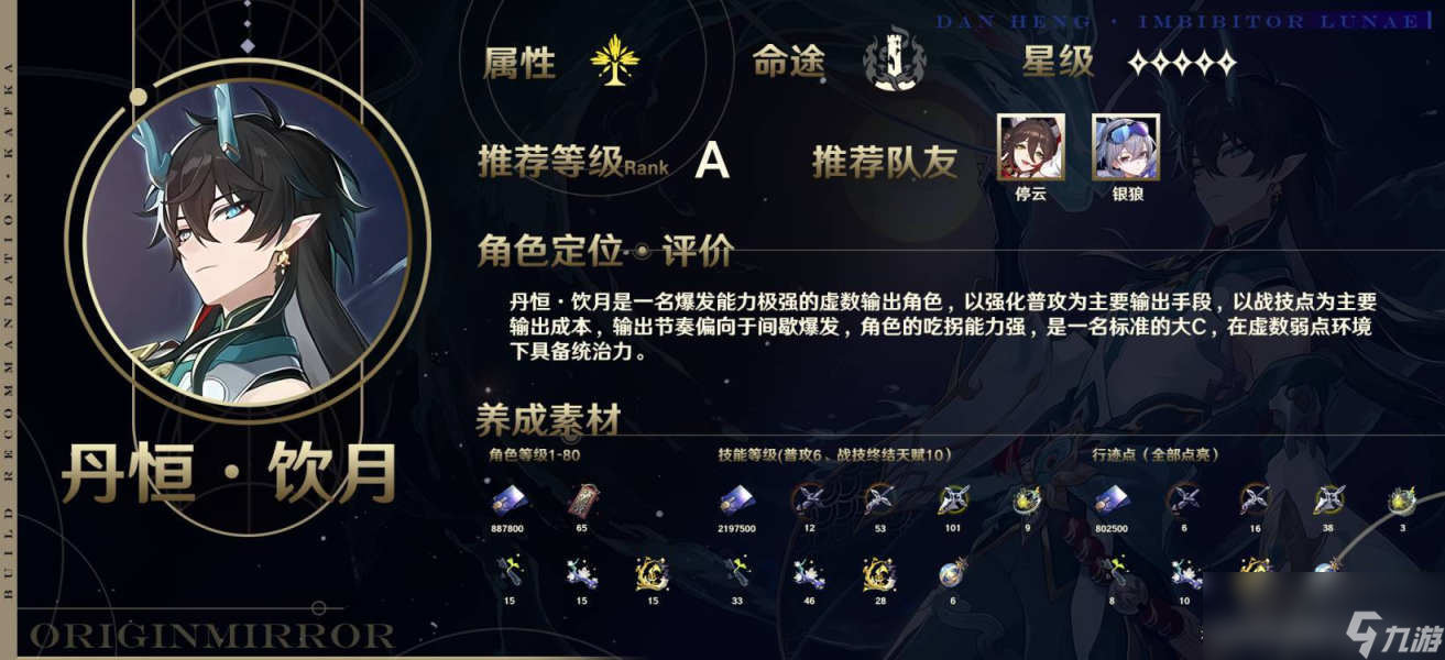 崩坏星穹铁道饮月培养攻略
