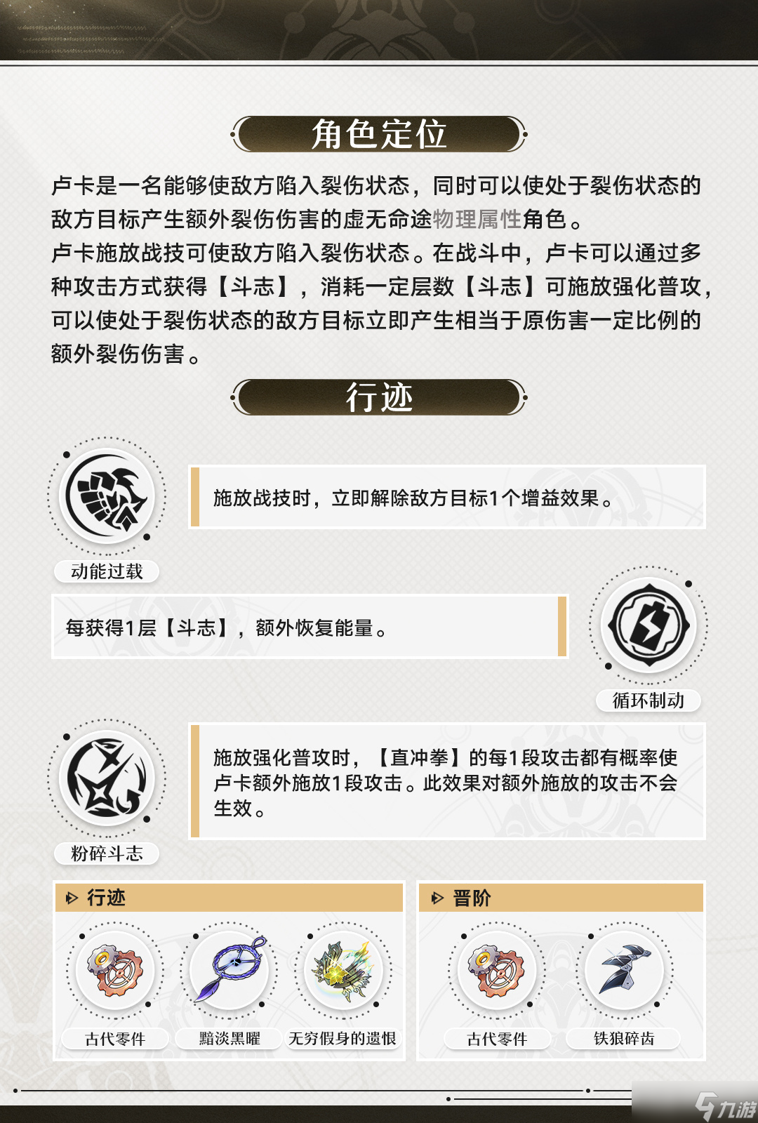 《崩坏星穹铁道》卢卡技能是什么