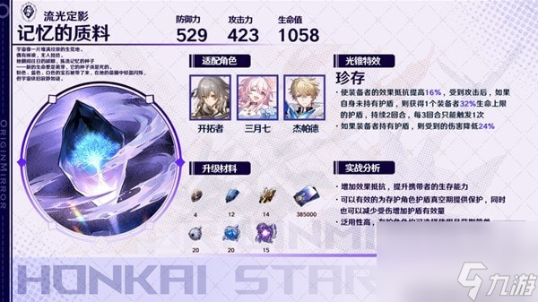 崩坏星穹铁道存护光锥适合哪些角色-存护光锥角色搭配一览