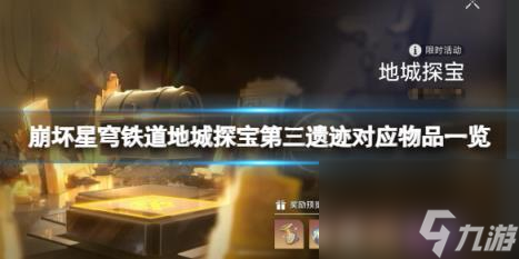 崩坏星穹铁道地城探宝第三遗迹对应物品一览