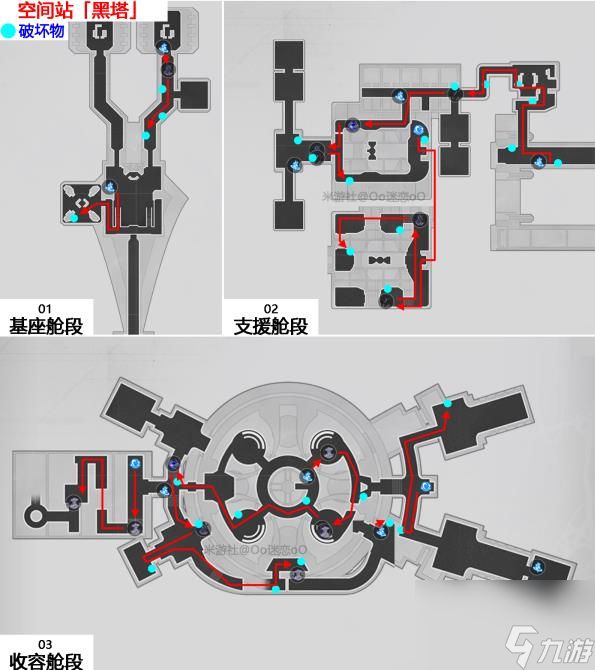 《崩坏星穹铁道》空间站黑塔锄地攻略 最新空间站怪物破坏物锄地点位路线