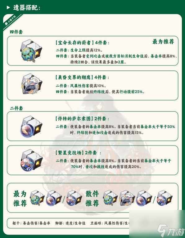 《崩坏星穹铁道》1.2版刃遗器搭配 刃的遗器怎么选择？