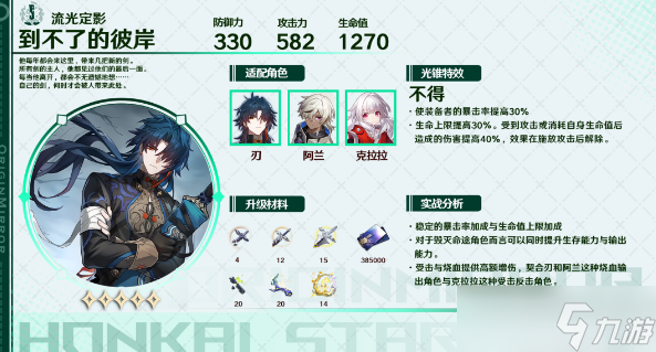 崩坏星穹铁道刃光锥推荐