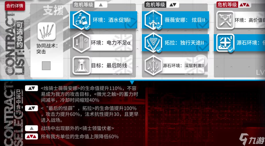 《明日方舟》大骑士领酒吧街8低配攻略