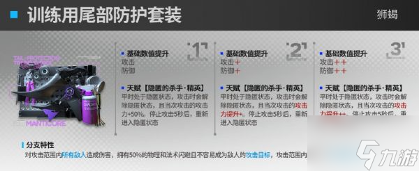 明日方舟狮蝎模组训练用尾部防护套装效果介绍 具体一览
