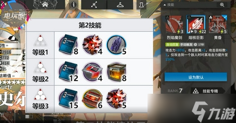 《明日方舟》史尔特尔专精技能3材料一览