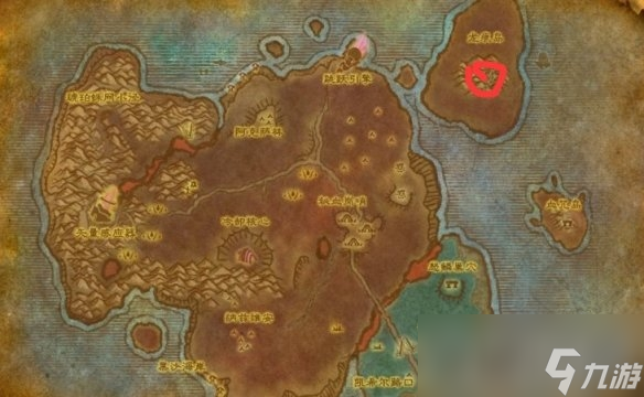 《魔兽世界》龙爪丘陵位置攻略