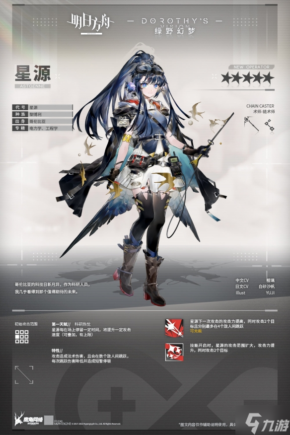 《明日方舟》全新5星术士星源 绿野幻梦活动限定