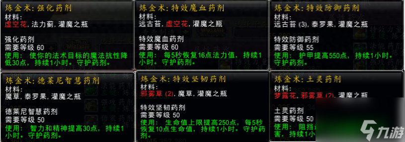 魔兽世界药剂大师任务攻略-炼金术第三季药剂大师解析