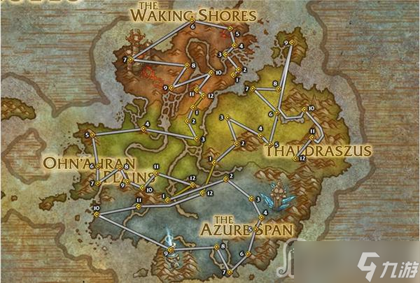 《魔兽世界》10.0巨龙魔符位置大全