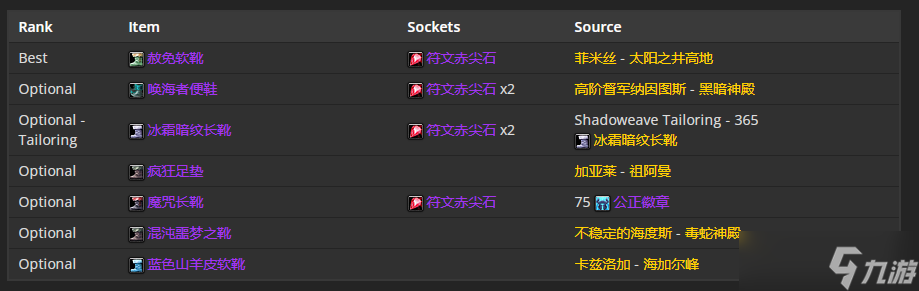 《魔兽世界》TBC怀旧服P5暗牧BIS装备 肩部首选赦免肩垫