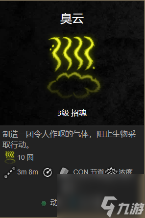 博德之门3臭云术效果介绍