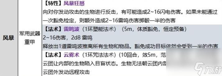 《博德之门3》牧师风暴领域子职业技能一览