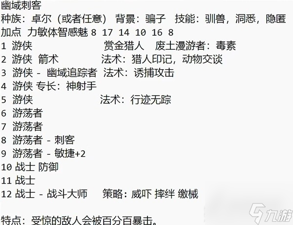 博德之门3幽域追踪者盗贼构筑思路分享