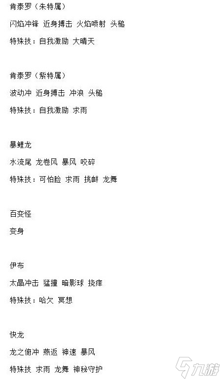 《宝可梦：朱紫》5星太晶战全BOSS技能表