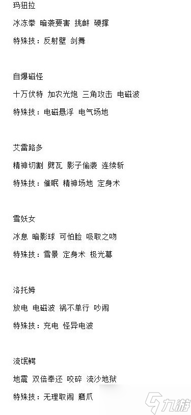 《宝可梦：朱紫》5星太晶战全BOSS技能表