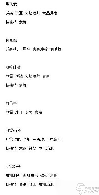 《宝可梦：朱紫》6星太晶坑全BOSS技能整理