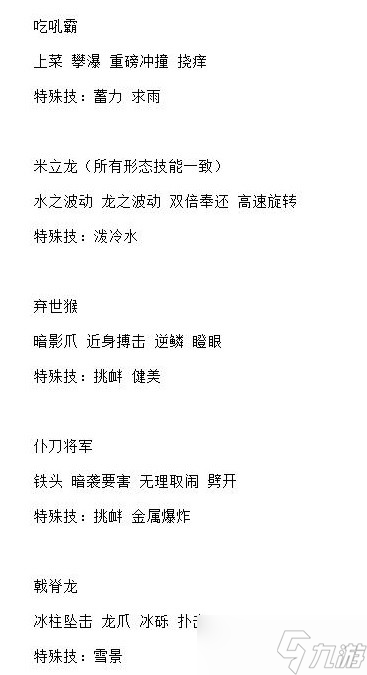 《宝可梦：朱紫》5星太晶战全BOSS技能表