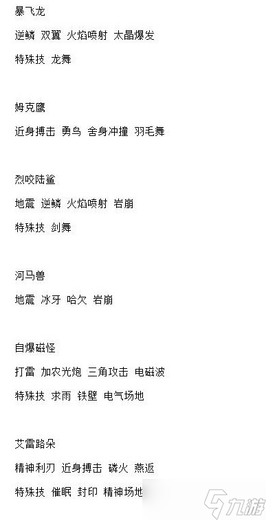 《宝可梦：朱紫》6星太晶坑全BOSS技能整理一览