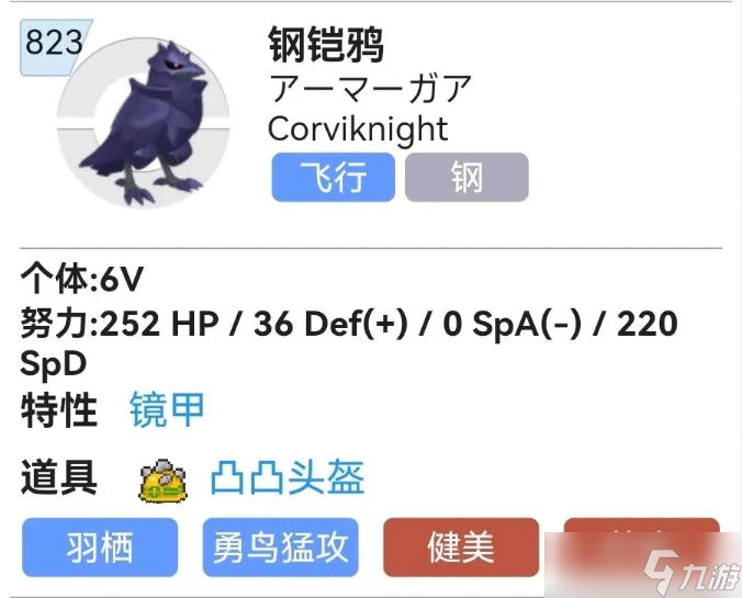 《宝可梦朱紫》钢铠鸦配招推荐 双打配招分享