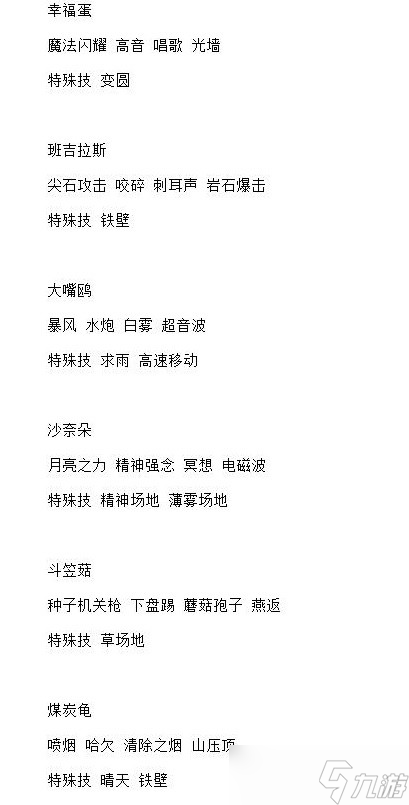 宝可梦朱紫6星太晶坑全BOSS技能是什么