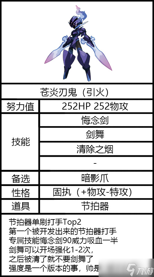 宝可梦朱紫苍炎刃鬼性格推荐 苍炎刃鬼技能搭配分享