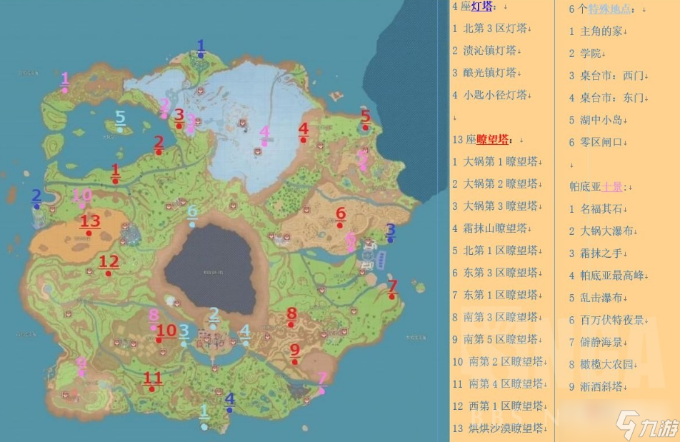 《宝可梦朱紫》传送点一览