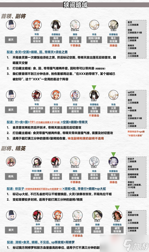 《阴阳师》寮活动阵容搭配攻略