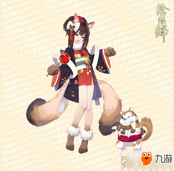 阴阳师猫掌柜立绘赏析