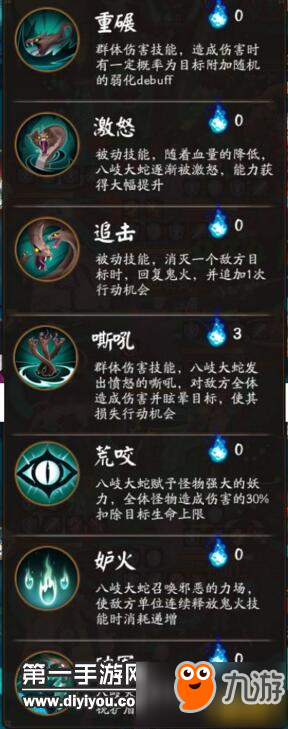 阴阳师真八歧大蛇技能介绍