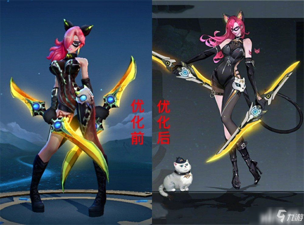 王者荣耀：阿轲“暗夜猫娘”的优化进度