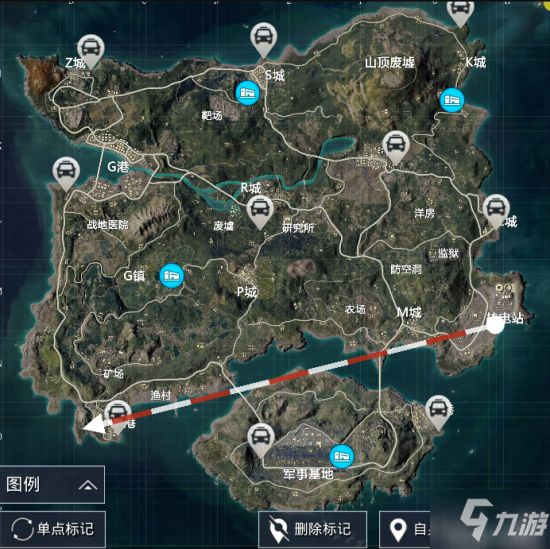 《和平精英》海岛地图苟分路线分享