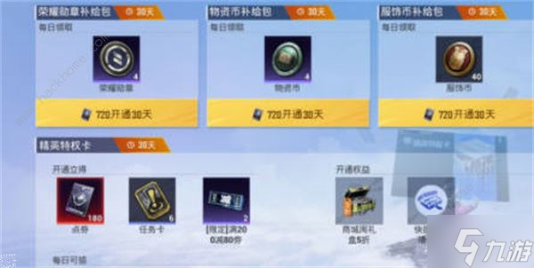和平精英精英特权卡是什么 精英特权卡价格及作用详解