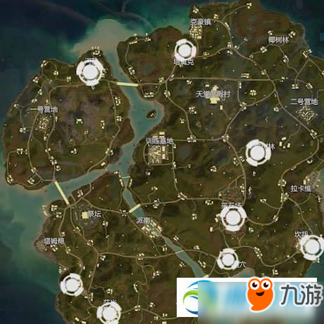 和平精英热情雨林全资源点分布图文位置详解