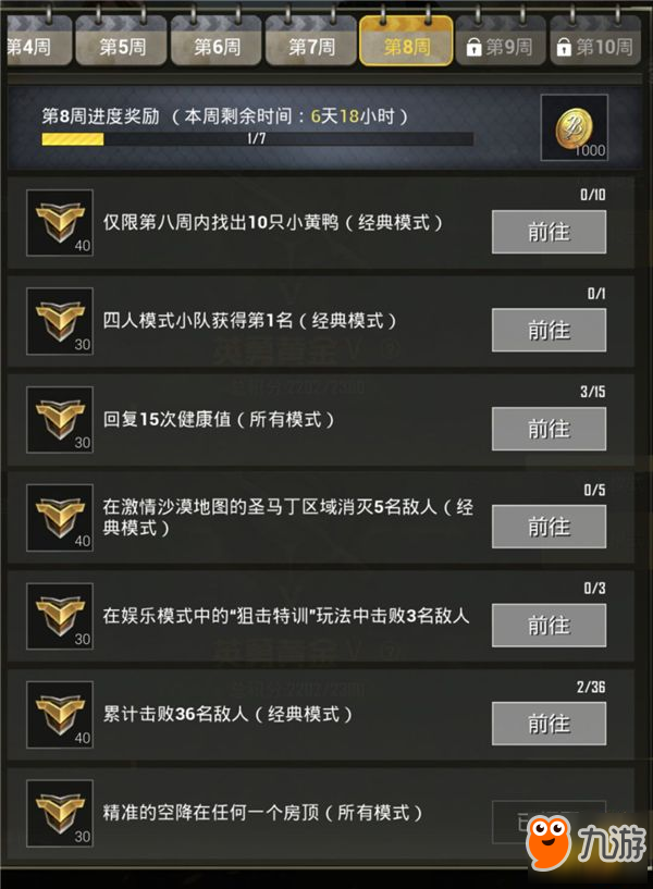 和平精英赛季任务第八周攻略 战场惊现小黄鸭