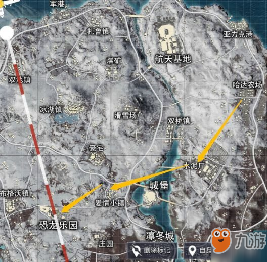 《和平精英》雪地单排吃鸡攻略 雪地地图单排吃鸡路线