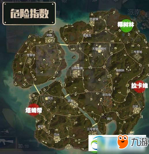 和平精英热情雨林全资源点分布图文位置详解