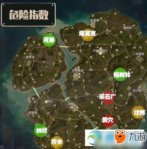 和平精英热情雨林全资源点分布图文位置详解