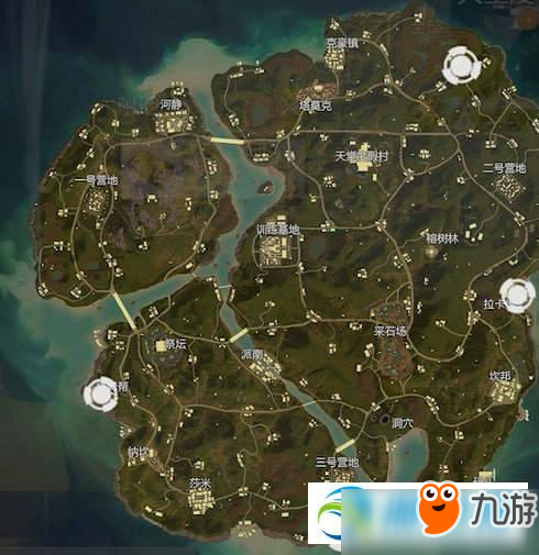 和平精英热情雨林全资源点分布图文位置详解