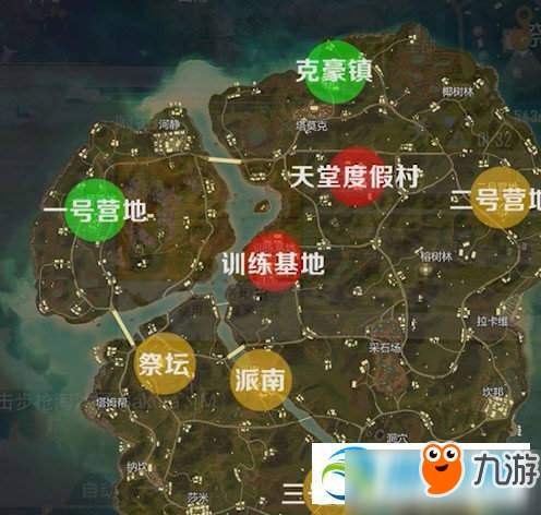 和平精英热情雨林全资源点分布图文位置详解