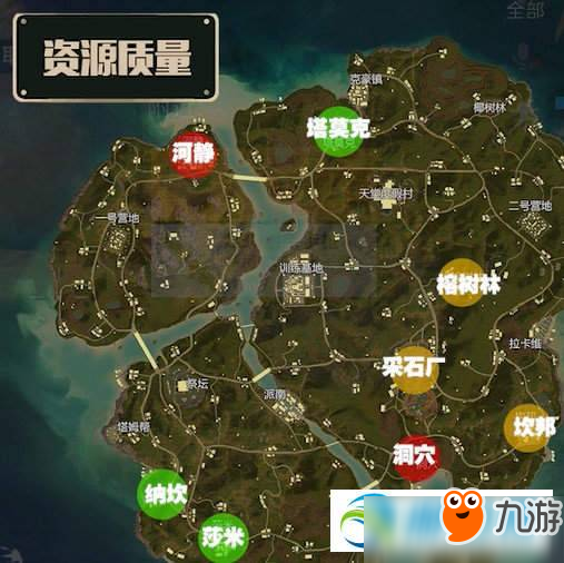 和平精英热情雨林全资源点分布图文位置详解