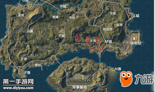 和平精英海岛野区落地推荐