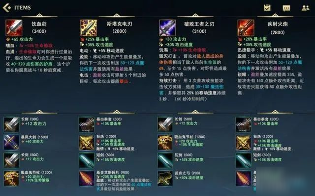 英雄联盟手游装备中英对照表 lol手游全装备翻译总汇